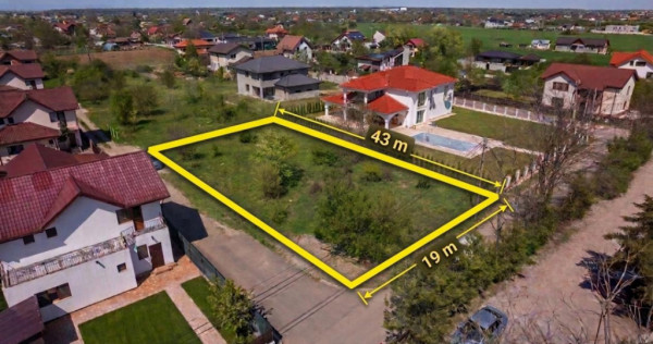 SNAGOV - CIOFLICENI TEREN CONSTRUCTII 830 MP, LOT DE COLȚ!