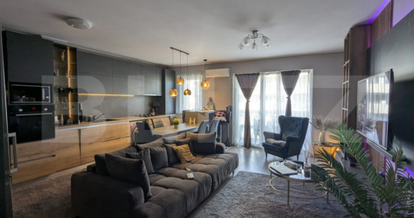 Apartament 2 camere ultrafinisat, 55 mp balcon 16 mp, Grand