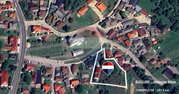 TEREN cu constructie -&icirc;n Buciumi /Somcuta Mare