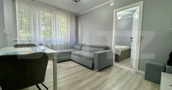 Apartament 2 camere, renovat, etaj 2, zona Aleea Rogerius