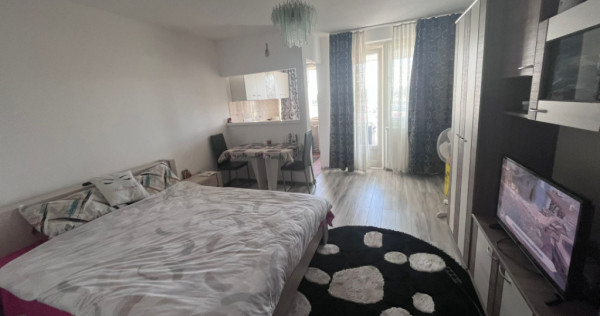 Garsonieră mobilată și utilată, 30 mp, cartierul Brazda