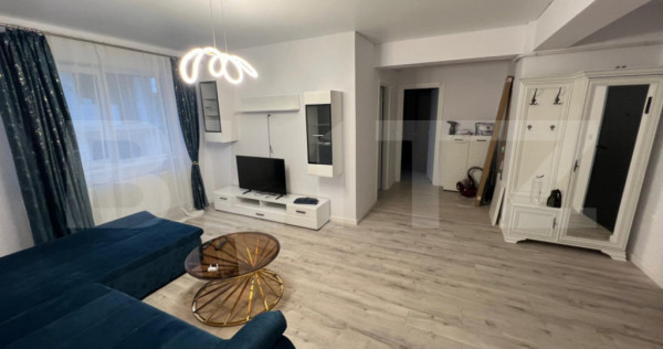 Apartament 2 camere, 56 mp, mobilat si utilat, zona Visani