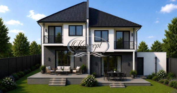 Duplex modern cu terasa si curte privata in Borhanci