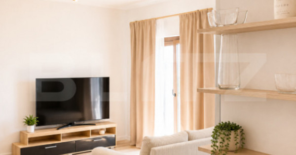 Apartament 2 camere, 46.90 mp, complet utilat și mobilat, z