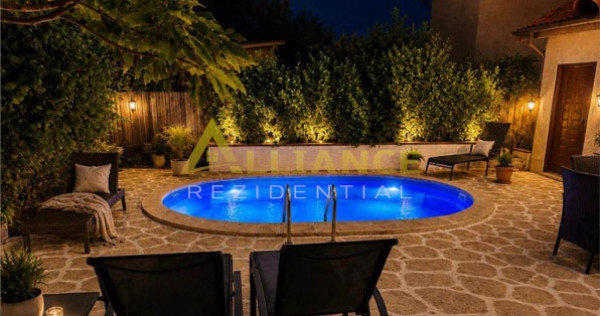 Casa individuala premium cu piscina, panouri fotovoltaice si