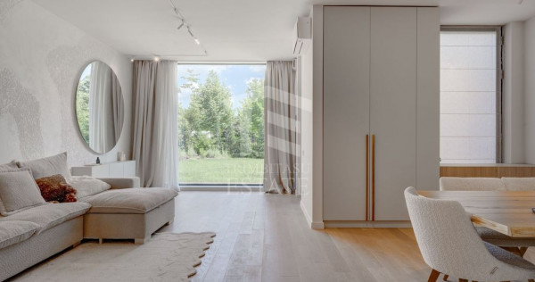 Duplex mobilat utilat,gradina, Tunari parc
