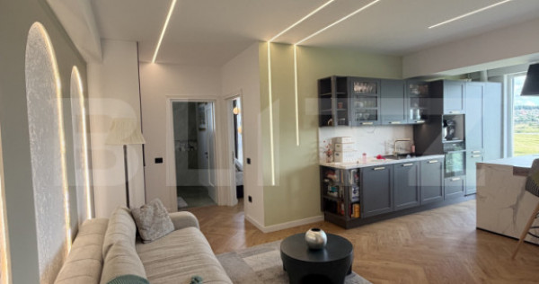 Apartament 3 camere LUX | Zona Mopan | Etaj 6 | Mobilat, Uti