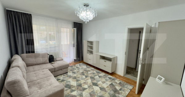 Apartament modern, 2 camere 47 mp, semidecomandat, parter -