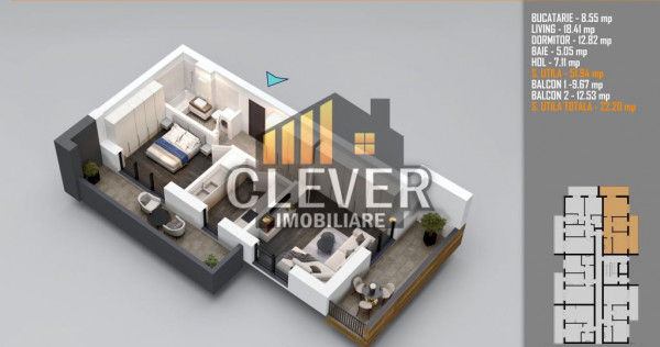 Apartament 2 Camere decomandat Pallady - Metrou Teclu, Co...
