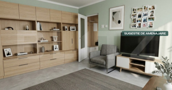 Apartament 3 camere, 64 mp, zona Decebal