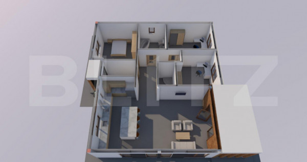 Casa 4 camere, 111 mp, 440 mp teren, zona Micro 16