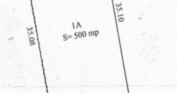 Teren intravilan, 500 mp. Simnicu de sus, deschidere 14 ml