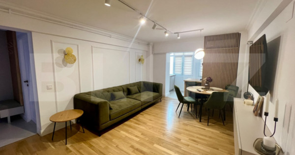 Apartament cu 3 camere, 55 mp, centrala si AC, zona Ultracen