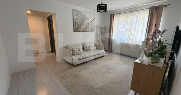 Apartament 3 camere, complet mobilat și utilat, la cheie, c
