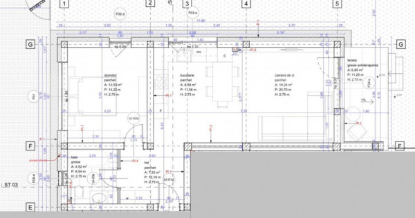 Apartament 2 camere, 50 mp SEMICENTRAL