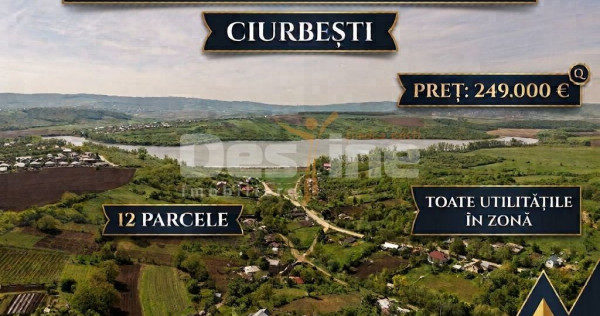 Teren parcelat intravilan 8000 mp vedere spre Lac Ciurbești