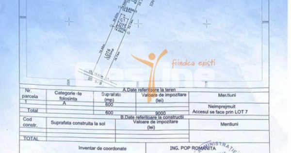 TEREN DE VANZARE DOMNESTI, 600 mp