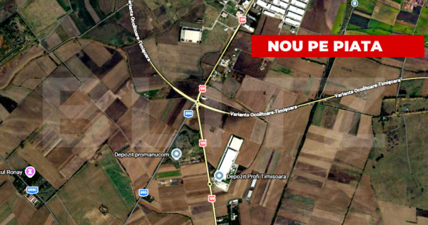 Teren intravilan 7.526ha zona industriala Sag