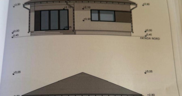 Casa la rosu, 108 mp, teren 1317.14 mp, zona Pielești