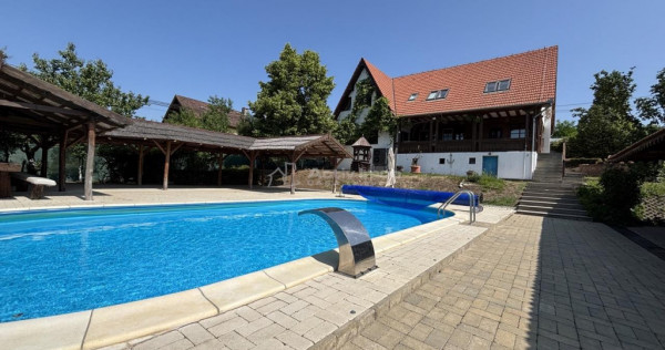Vila cu piscina pe malul lacului Paleu -&nbsp;Teren 2.300 mp - s