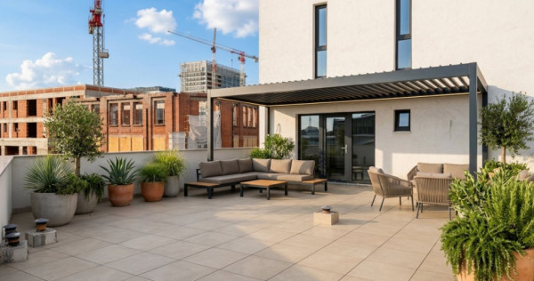 Duplex de lux cu terasa uriasa de 86 mp in zona Nerva Traian