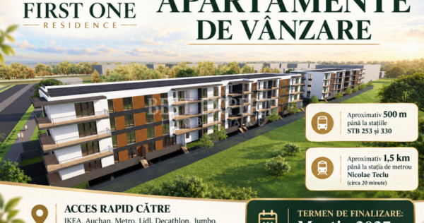3 Camere Luminos | Balcon Generos | Ansamblu Modern