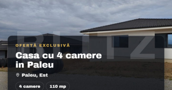 Casa cu 4 camere, 110 mp, 500 mp teren, zona Paleu