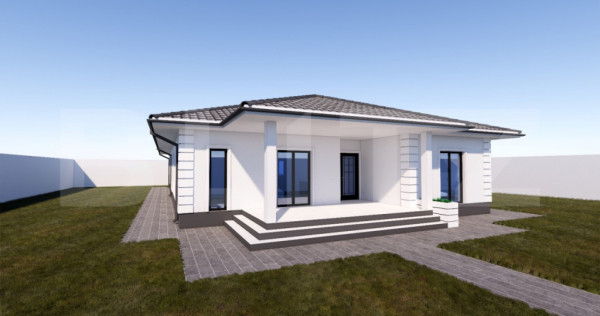 Casa in constructie 300 mp, teren 5000 mp, zona Ursati