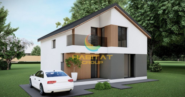 Casă modernă cu 4 camere, teren 414 mp-intrare Berceni