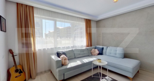 Apartament 2 camere, 55 mp, parcare și &icirc;ncălzire &icirc;n pard