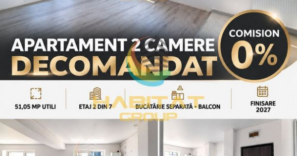 Apartament 2 camere decomandate Poștalionului Comision 0%