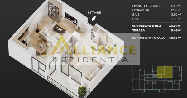 Apartament 2 camere - STB la 1 min - LEGATURA MAGISTRALA M2 SI M3