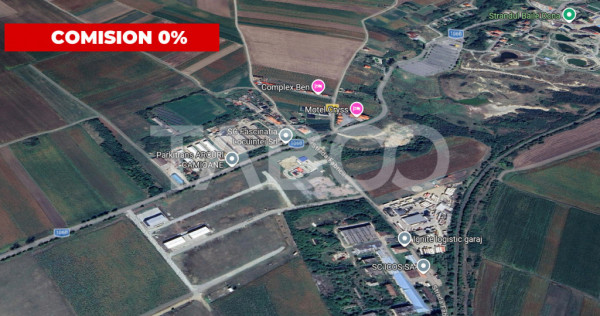 Teren industrial cu PUZ aprobat 3000 mp si front stradal de