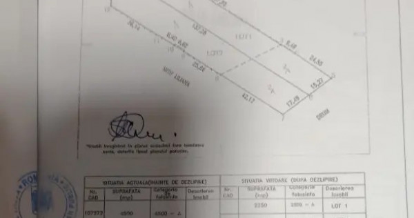 Vand teren 4500 mp in comuna Tudor Vladimirescu, Jud. Galati