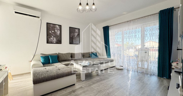 Apartament 2 camere de vanzare, 56mp utili + 12mp terasa, etaj 1,Giroc