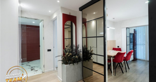 Apartament cu 2 camere, amenajat de designer, cu un concept