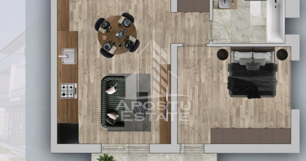 Apartament de v&acirc;nzare cu 2 camere &icirc;n Chisoda/Giroc