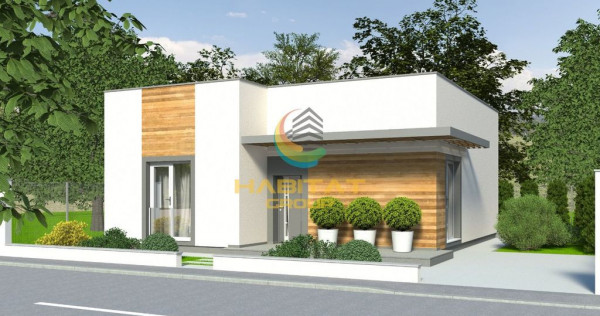 Vilă Modernă pe Parter, 4 Camere, &Icirc;ncălzire &icirc;n Pardoseală, Teren 360 mp