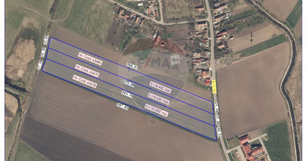 Teren extravilan de v&acirc;nzare, Santău Mare, la asfalt, toate utilitățile