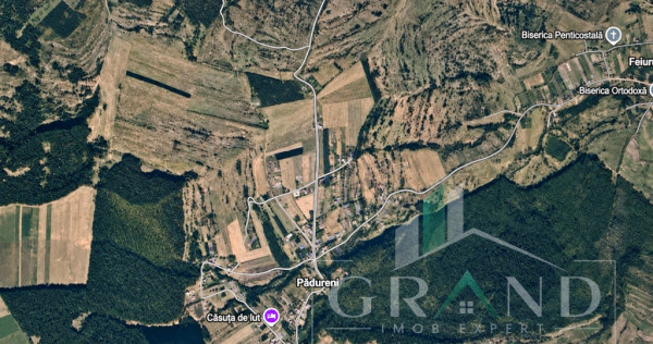Teren intravilan, suprafata 2900mp, front la drum 25,6m, dup