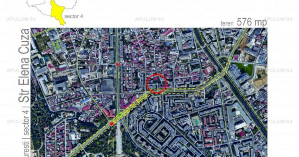 Teren in zona Sincai, Tineretului, suprafata 576mp, deschide