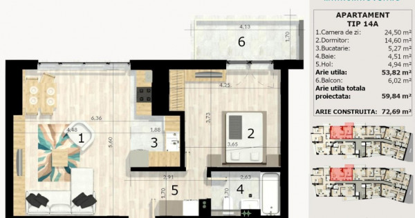 Apartament 2 Camere | Calea Craiovei | Bloc Nou Pitesti