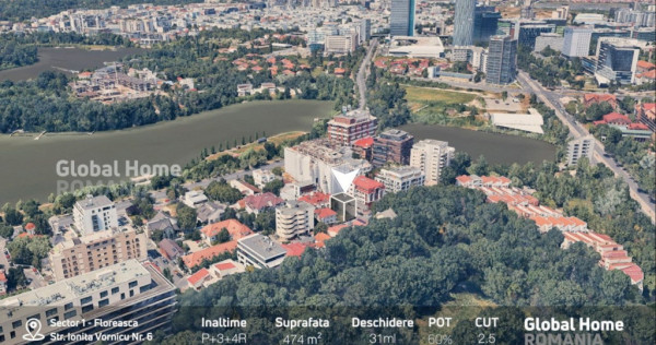 Teren 474Mp - Urbanisim de construire P+3+4R| Floreasca - R