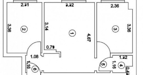 Apartament 2 camere confort 2, zona Obor, etaj 3.