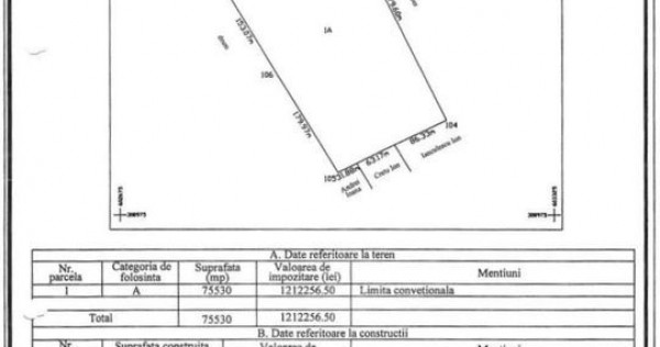 Teren intravilan 75.530 mp in Frumusani