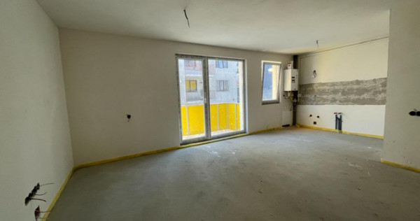 Apartament 2 camere, semifinisat, 52 mp, balcon 8 mp, Teilo