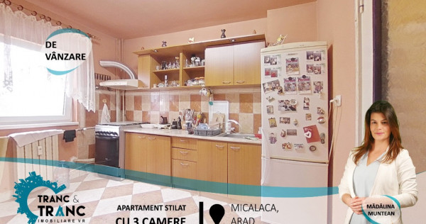 Apartament primitor cu 3 camere,în Micalaca(ID:29707)