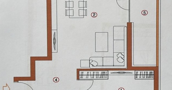 Apartament 2 camere, 59mp, etaj intermediar, terasa 9mp, ori