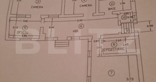 Casa de 4 camere, 110 mp utili, teren 550 mp, Lugojului
