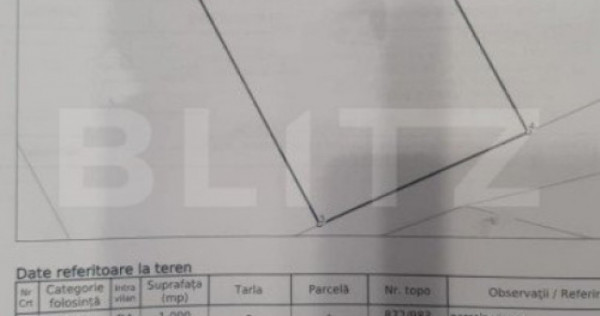 Teren intravilan , 2000 mp , front 49 ml, Scheia